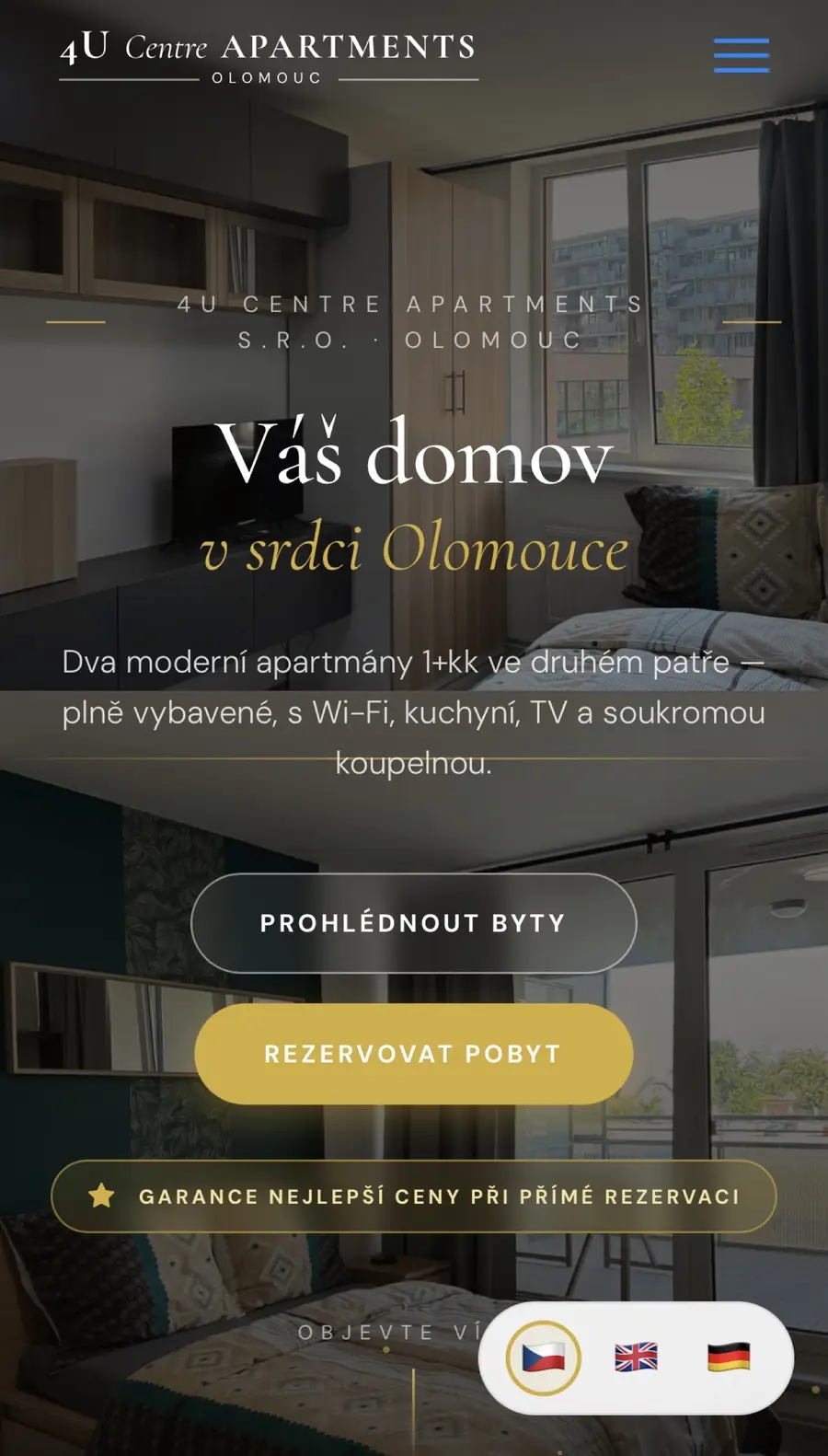 4u Centre Apartments – Apartmány Olomouc