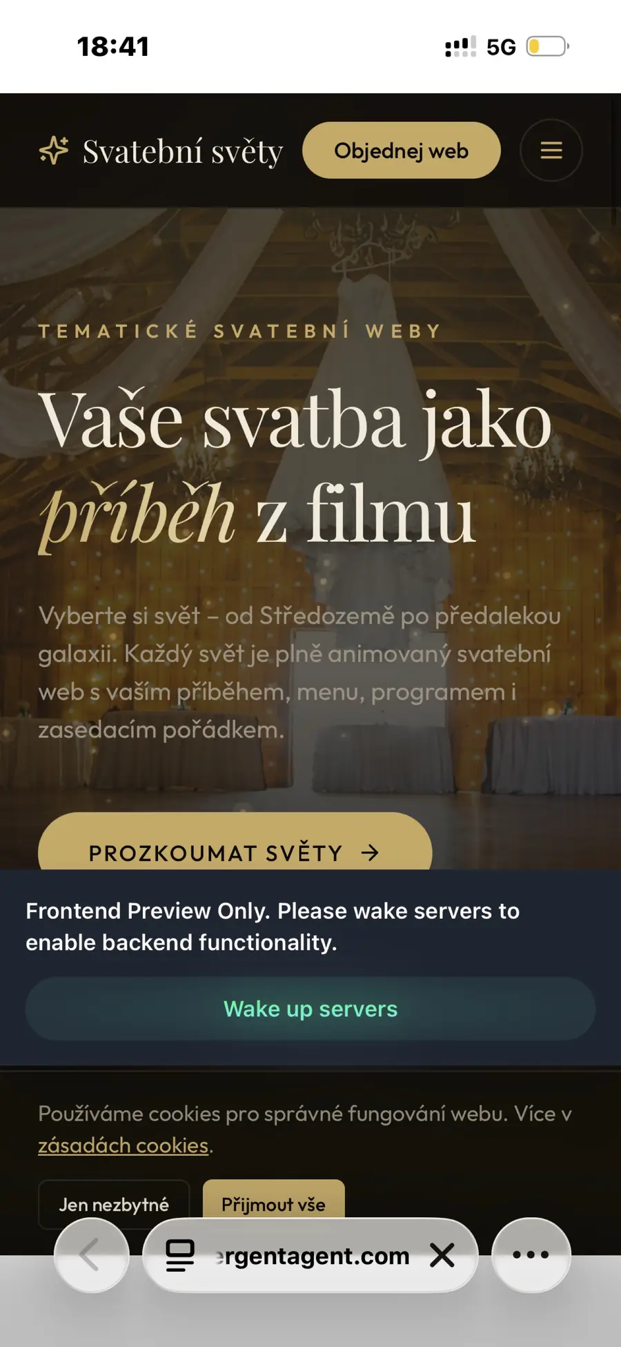 Svatební světy – Tematické svatební weby